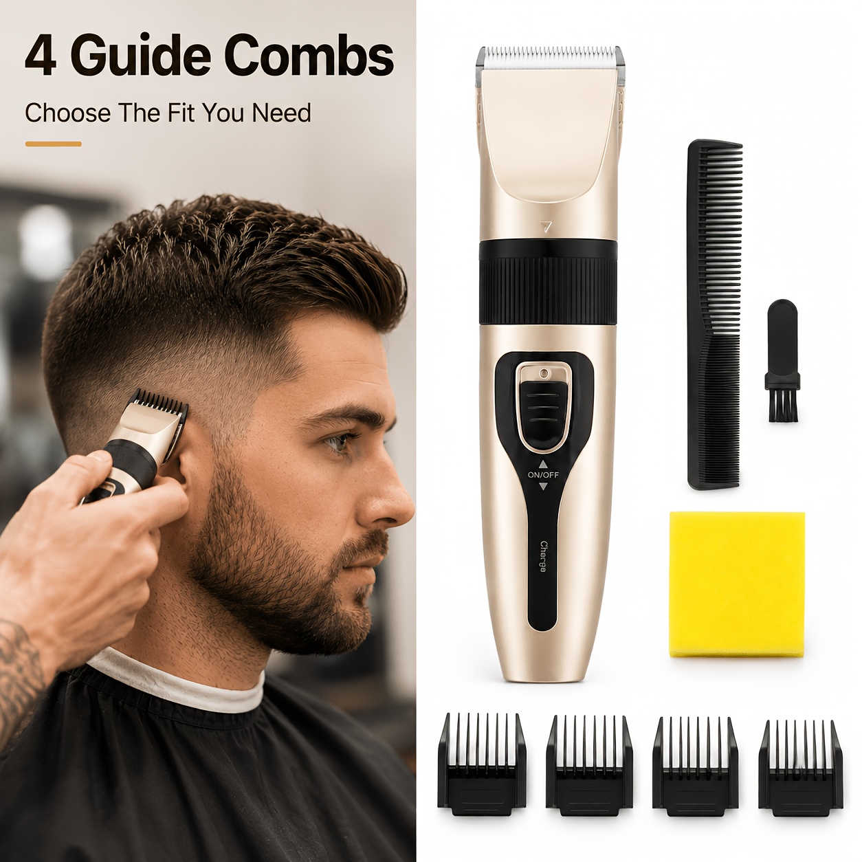 Men'S Grooming Hairstyles - ماكينة حلاقة شعر ذكية للاستخدام الذاتي،