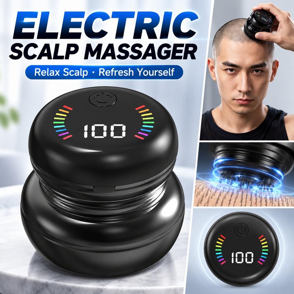 Electric Shaver Rotary - ماكينة حلاقة للرجال لرأس عاري، مقاومة