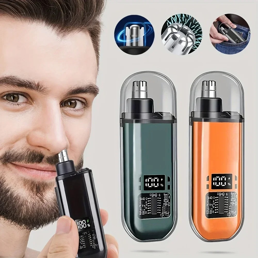 Mens Grooming Travel Kit - ماكينة تشذيب شعر الأنف والأذن للرجال،