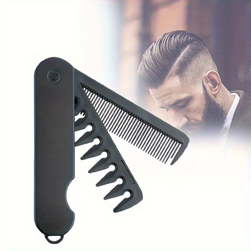 Beard Oil - مشط جيب متعدد الوظائف قابل للطي