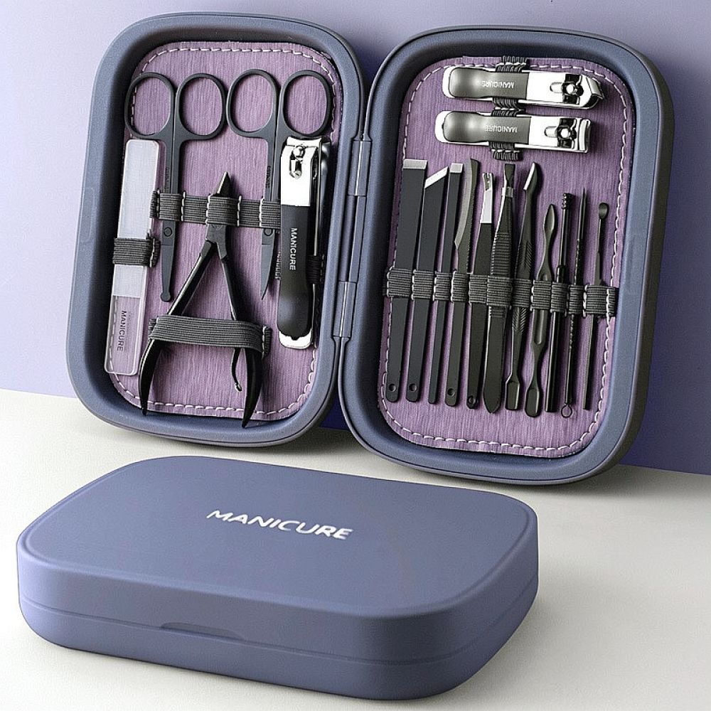 Mens Grooming Travel Kit - مجموعة مقصات احترافية للأظافر، مصنوعة من