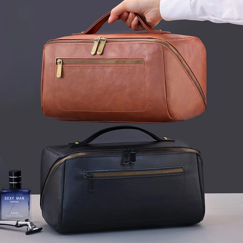 حقيبة مكياج عتيقة من جلد البول - مراجعة Mens Grooming Travel Kit وسعره