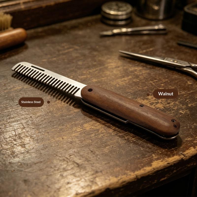 قطعة واحدة من مشط اللحية والشع - مراجعة Mens Grooming Travel Kit وسعره