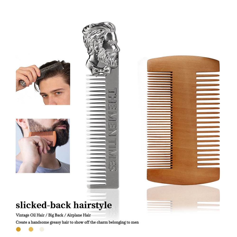 طقم مشط اللحية والشعر للرجال ب - مراجعة Men'S Grooming Hairstyles وسعره