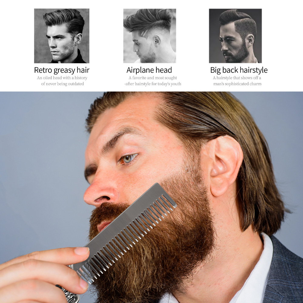 طقم مشط اللحية والشعر للرجال ب - مراجعة Men'S Grooming Hairstyles وسعره